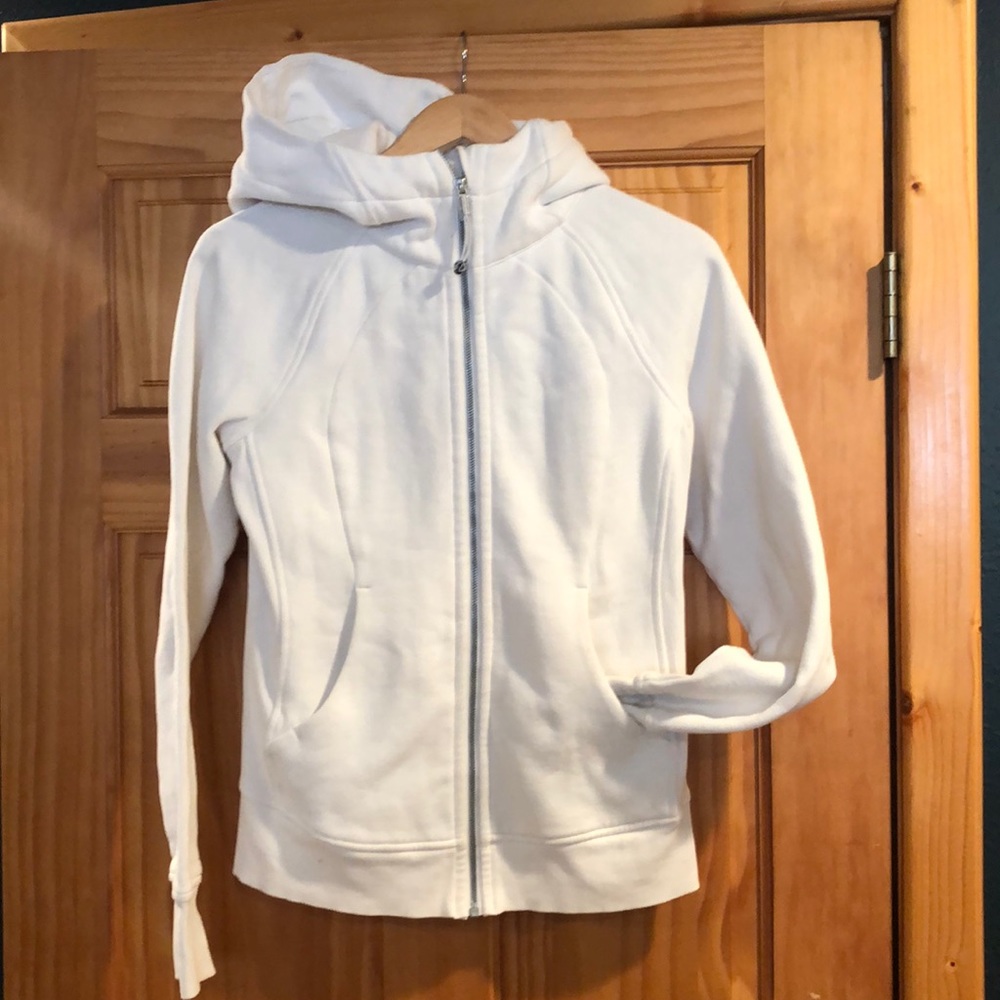 Lululemon Cream Hooded Sweatshirt 6 zip